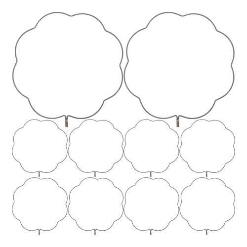 CIMAXIC 10 Stück DIY Chinesischer Fächerrahmen – Blütenblattförmiger Handfächerrahmen, DIY-Struktur für Hochzeitsbühnen-Performance-Fotoshootings von CIMAXIC