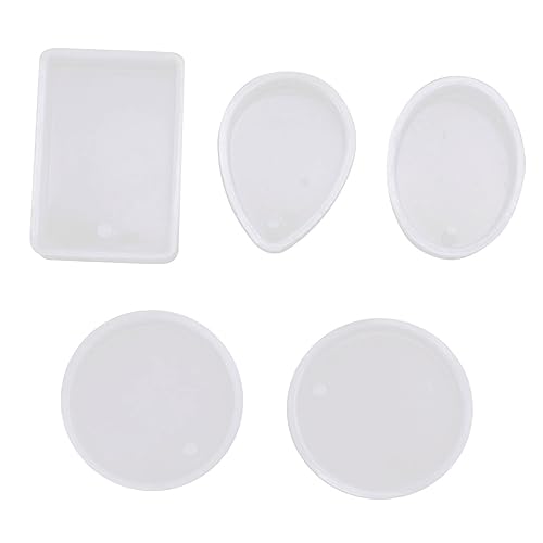 CIMAXIC 10 Stück Epoxid-Silikonform Trocknen drinnen Tauchen Mini-Trockenblumen Fälschung getrocknetes Strauß Trockene Blumenform Blume Silikonform selber machen Epoxy-Form Weiß von CIMAXIC