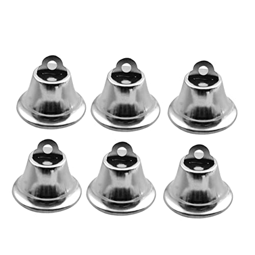 CIMAXIC 10 Stück Glöckchen Aus Metall Glocke Weihnachtsbaum Dekoration Weihnachten Drinnen Dekorativ Ornamente Reize Klein Basteln USB Hängend Mini Klimpern Silber Weihnachtsdeko Silver CIMAXIC 10 Stück Glöckchen Aus Metall Glocke Weihnachtsbaum Dekoration Weihnachten Drinnen Dekorativ Ornamente Reize Klein Basteln USB Hängend Mini Klimpern Silber Weihnachtsdeko Silver von CIMAXIC