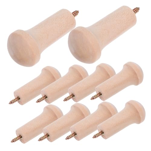 CIMAXIC 10 Stück Holz Kleiderhaken Unlackierte Wandhaken für Jacken Hüte Handtücher Robuste Holzaufhänger für Flur Schlafzimmer und Wohnzimmer CIMAXIC 10 Stück Holz Kleiderhaken Unlackierte Wandhaken für Jacken Hüte Handtücher Robuste Holzaufhänger für Flur Schlafzimmer und Wohnzimmer von CIMAXIC