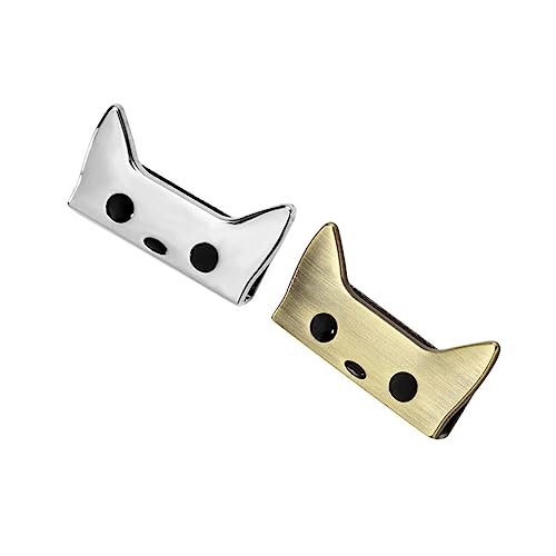 CIMAXIC Katzenschnallen Aus Metall 10 Stück Gepäckverschluss Taschenschnallen Gepäcketikettenknopf Bastelzubehör von CIMAXIC