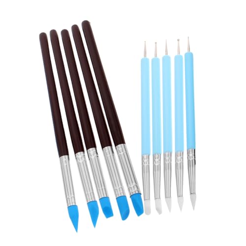 CIMAXIC 10-teiliges Silikon-bildhauerwerkzeug-Set Ton-modellierwerkzeuge Für Keramik Polymer-ton-bildhauerei Und Heimwerker-projekte von CIMAXIC