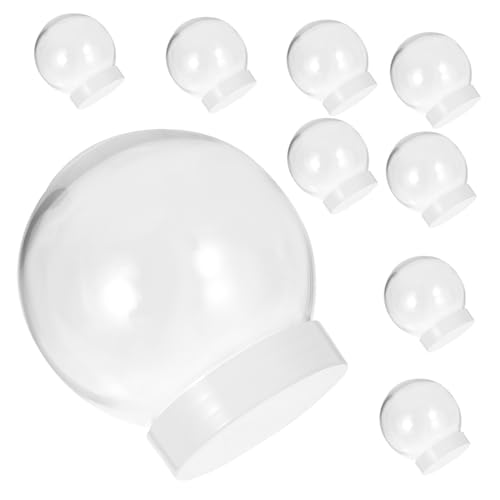 10pcs Schneekugel Kunststoff Globen Weihnachten Handwerk Machen Leere Für Weihnachten Dekorationen von CIMAXIC