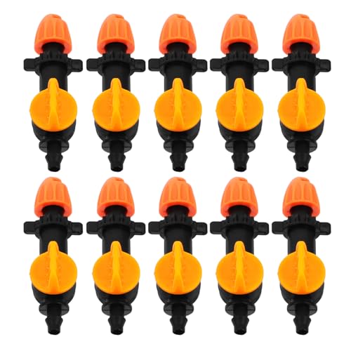 CIMAXIC 10Stücke Automatische Bewässerungssysteme mit Verstellbaren Zerstäubungsdüsen und Tropfstoppern Orangefarbene Sprinkler für Präzise Gartenbewässerung Kompatibel CIMAXIC 10Stücke Automatische Bewässerungssysteme mit Verstellbaren Zerstäubungsdüsen und Tropfstoppern Orangefarbene Sprinkler für Präzise Gartenbewässerung Kompatibel von CIMAXIC