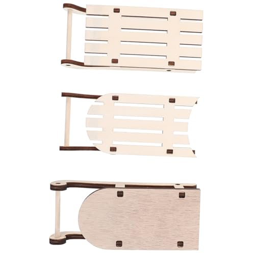 CIMAXIC 12 Stück Holz Schlitten Ornamente Unfertige Weihnachtsschmuck Dekoration Handwerk Modell Miniatur Schlittendekorationen Für Basteln CIMAXIC 12 Stück Holz Schlitten Ornamente Unfertige Weihnachtsschmuck Dekoration Handwerk Modell Miniatur Schlittendekorationen Für Basteln von CIMAXIC