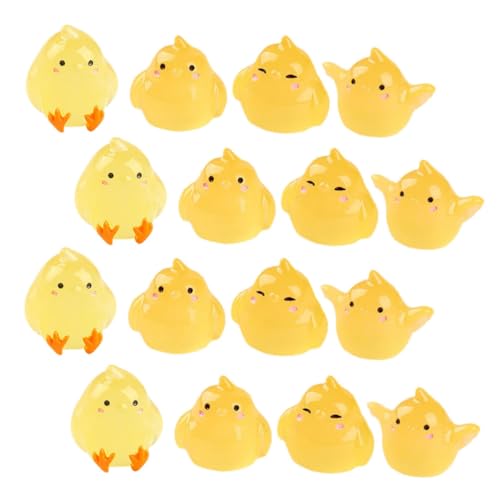 CIMAXIC 16Pcs Mini Huhn Statue Leucht Miniatur Hühner Vogel Figuren für Garten Wohnkultur CIMAXIC 16Pcs Mini Huhn Statue Leucht Miniatur Hühner Vogel Figuren für Garten Wohnkultur von CIMAXIC