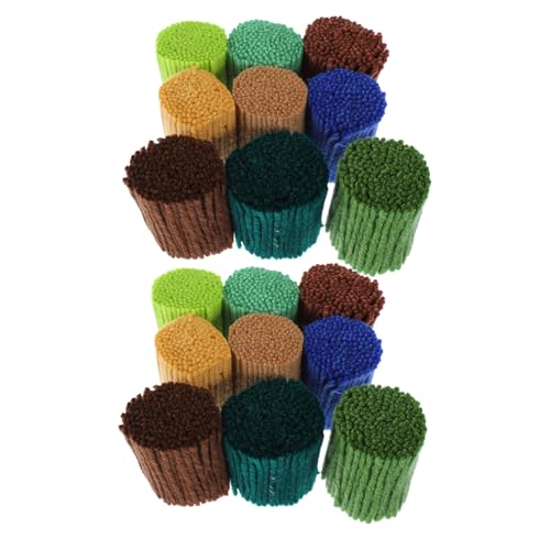 CIMAXIC 18 Stück Strickgarn Vorgeschnittenes Garn Häkelgarn Häkelstrickgarn Für Teppiche Kissen Tischsets DIY Handwerk von CIMAXIC