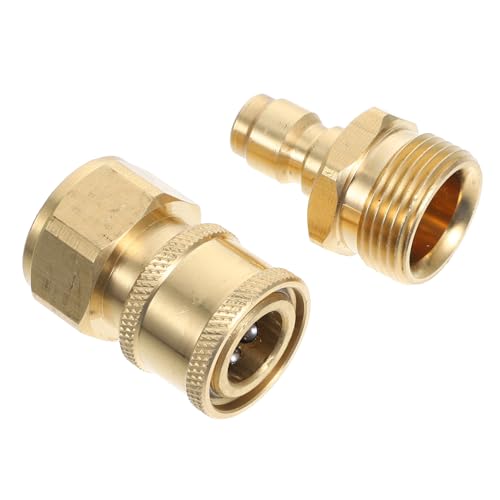 CIMAXIC 1Paar Hochdruckreiniger Adapter Set Schnellanschluss Messing für Verschiedene Hochdruckreiniger Leicht und für Mobile Reinigungsszenarien CIMAXIC 1Paar Hochdruckreiniger Adapter Set Schnellanschluss Messing für Verschiedene Hochdruckreiniger Leicht und für Mobile Reinigungsszenarien von CIMAXIC