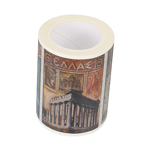 CIMAXIC 1Rolle Handgemachtes Washi Tape Vintage Klebeband für Scrapbooking Journaling und Leicht Abziehbar ohne Rückstände Kreative Bastelprojekte von CIMAXIC