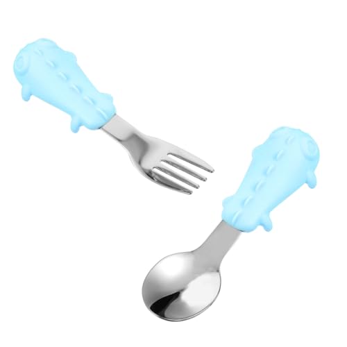 CIMAXIC 1Satz Tragbares Besteck Set und für Selbsttraining Spülmaschinenfest für Kleinkinder und Junge Mädchen Beim Füttern CIMAXIC 1Satz Tragbares Besteck Set und für Selbsttraining Spülmaschinenfest für Kleinkinder und Junge Mädchen Beim Füttern von CIMAXIC