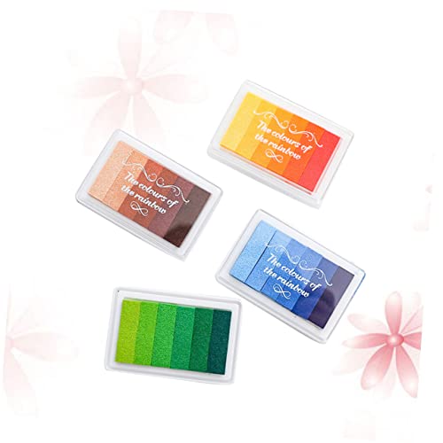 CIMAXIC Farbiges Stempelkissen Regenbogenfarben Stempelfarbe Mehrfarbig Kinder-stempelkissen Bastelarbeiten Stabile Aufbewahrungsbox CIMAXIC Farbiges Stempelkissen Regenbogenfarben Stempelfarbe Mehrfarbig Kinder-stempelkissen Bastelarbeiten Stabile Aufbewahrungsbox von CIMAXIC
