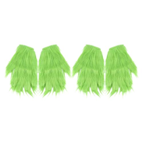 CIMAXIC 2 Paar grüne pelzige Handschuhe: Halloween-Monsterhandschuhe – Verkleidungsfäustlinge für Erwachsene und Kinder, Halloween, Weihnachten, Cosplay-Kostümzubehör CIMAXIC 2 Paar grüne pelzige Handschuhe: Halloween-Monsterhandschuhe – Verkleidungsfäustlinge für Erwachsene und Kinder, Halloween, Weihnachten, Cosplay-Kostümzubehör von CIMAXIC