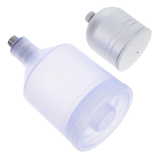CIMAXIC 2 Stück Airbrush Metallbecher Austauschbare Farbbehälter für Sprühfarbe PP Becher Gewinde Leicht Tragbar für Malerei und Illustrationen von CIMAXIC