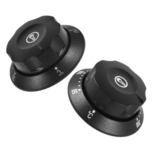 CIMAXIC 2 Stück Ersatzknöpfe für Backofen Fritteuse und Heizgeräte mit Präziser Temperaturkontrolle für Effizientes Kochen von CIMAXIC