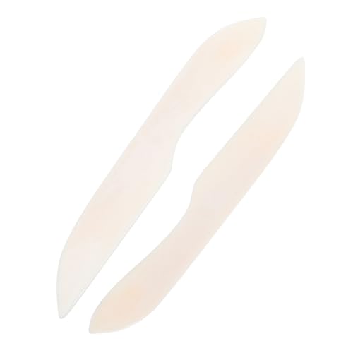 CIMAXIC 2 Stück Falzbeine Rillenmacher Papierfalz Faltwerkzeug Buchbindewerkzeug Origami-Werkzeug Für Lederhandwerk Scrapbooking Beige von CIMAXIC