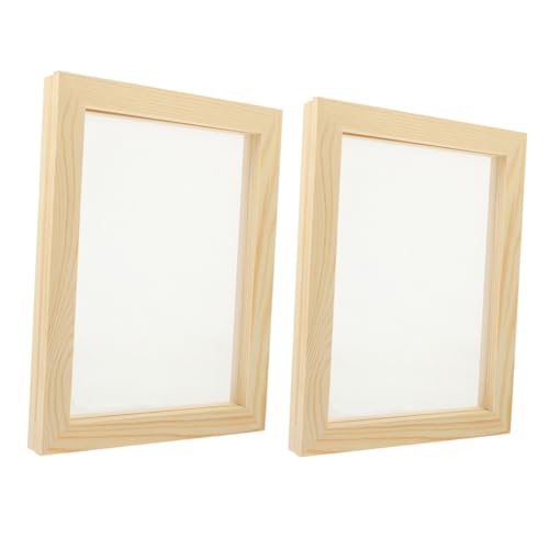 CIMAXIC Papierherstellung 2-teiliges Bastelset Aus Holz Sieb Und Formen Für Handgeschöpftes Papier von CIMAXIC
