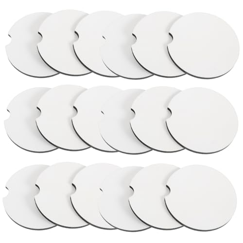 CIMAXIC 20pcs Blank En Untersetzer Sublimation Untersetzer Rohlinge Für Wärme Transfer Tasse Matten Set von CIMAXIC