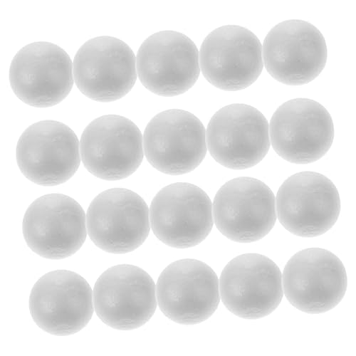 CIMAXIC 25 Stück Weiße Massiv Styroporkugeln 7 cm Runde Kugeln Bastelkugeln DIY Molekülmodell BAU Christbaumschmuck Partydekoration CIMAXIC 25 Stück Weiße Massiv Styroporkugeln 7 cm Runde Kugeln Bastelkugeln DIY Molekülmodell BAU Christbaumschmuck Partydekoration von CIMAXIC