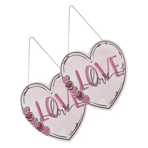 CIMAXIC 2 Stücke Herz Holz Hängen Tür Zeichen Für Valentinstag Decor Romantische Dekorationen CIMAXIC 2 Stücke Herz Holz Hängen Tür Zeichen Für Valentinstag Decor Romantische Dekorationen von CIMAXIC