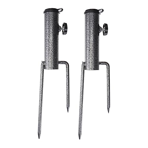 CIMAXIC 2stücke Praktische Sonnenschirmhalter Robuste Strand Und Gartenständer Für Angeln Und Outdoor-aktivitäten Stabiler Halt von CIMAXIC
