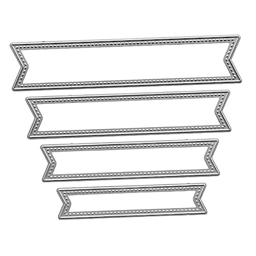 CIMAXIC Rahmen-Stanzformen aus robustem Karbonstahl 4 Stück Stanzschablonen für die Kartengestaltung Scrapbooking von CIMAXIC