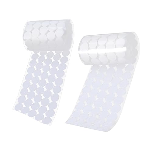 CIMAXIC 450 Paare Selbstklebender Doppelseitiges Klebeband Strapazierfähig Doppelseitiges Schaumklebeband Klebstoff Kabel Klebrig Weiß Mischung Aus Nylon Und Polyester von CIMAXIC