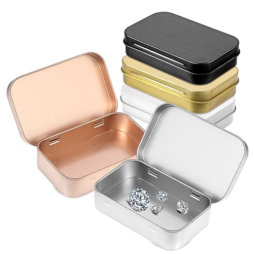 5 Stücke Metallboxen mit Deckel Mini Organizer für Karten und Zubehör Rechteckige Metalldosen Zur Aufbewahrung von Süßigkeiten Schmuck und Kleinen Gegenständen 5 Stücke Metallboxen mit Deckel Mini Organizer für Karten und Zubehör Rechteckige Metalldosen Zur Aufbewahrung von Süßigkeiten Schmuck und Kleinen Gegenständen von CIMAXIC