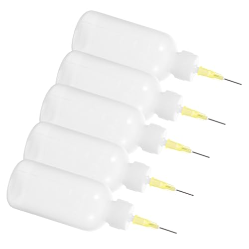 CIMAXIC 5Stücke Glasur Quetschflaschen mit Präzisionsspitze für Töpferglasur für Feine Anwendungen und Präzise Aufträge von Glasuren Farben und Kleber von CIMAXIC