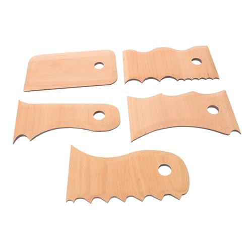 CIMAXIC 5 Stück Teiliges Töpferwerkzeug Set Holz Ergonomische Modellierwerkzeuge für Tonarbeiten Langlebig und Einfach zu Bedienen für Anfänger und Profis CIMAXIC 5 Stück Teiliges Töpferwerkzeug Set Holz Ergonomische Modellierwerkzeuge für Tonarbeiten Langlebig und Einfach zu Bedienen für Anfänger und Profis von CIMAXIC