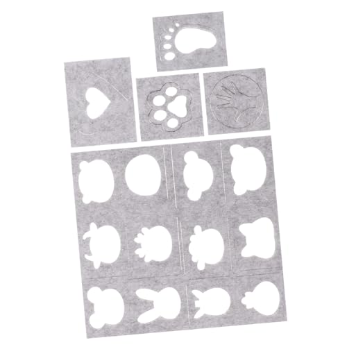 CIMAXIC 5 Stück Wollfilz-applikationsformen DIY-Filz-bastelschablonen Nadelfilz-Formen Filzmaterial Bastelwerkzeuge von CIMAXIC