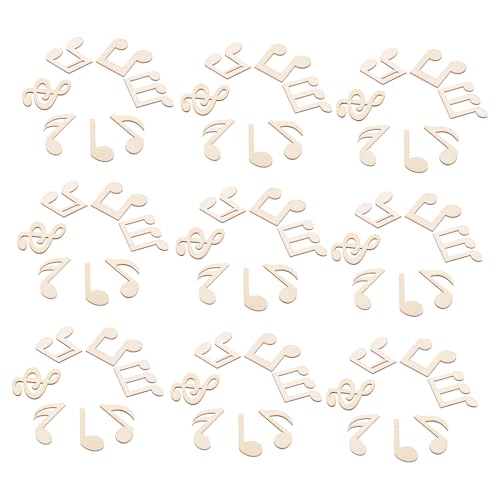 CIMAXIC 50Stücke Musiknoten Holzausschnitte Große Dekorationselemente für DIY Projekte Hochzeit Geburtstag und Heimdekoration Beige Unlackiert Kreative Bastelmaterialien CIMAXIC 50Stücke Musiknoten Holzausschnitte Große Dekorationselemente für DIY Projekte Hochzeit Geburtstag und Heimdekoration Beige Unlackiert Kreative Bastelmaterialien von CIMAXIC
