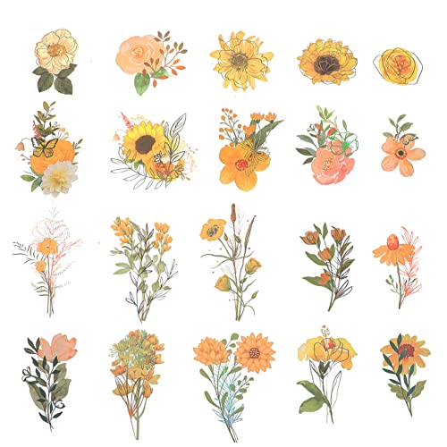 CIMAXIC 5 Beutel Blumen-Scrapbooking-Aufkleber Journal-Aufkleber Blumenaufkleber Für Scrapbook Karten Papierbasteln von CIMAXIC
