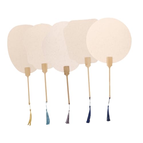 CIMAXIC Handbemalte Runde Fans Pcs Blank Graffiti Papier Fans Dekorativ Für Home Decor von CIMAXIC