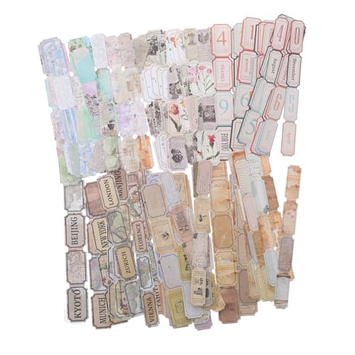 CIMAXIC 6 Satz Vintage Tagebuch Aufkleber Selbstklebende Scrapbooking Sticker für Selbstgemacht Papier Dekoration Retro Scrapbook Zubehör für Notizbücher und Fotoalben CIMAXIC 6 Satz Vintage Tagebuch Aufkleber Selbstklebende Scrapbooking Sticker für Selbstgemacht Papier Dekoration Retro Scrapbook Zubehör für Notizbücher und Fotoalben von CIMAXIC