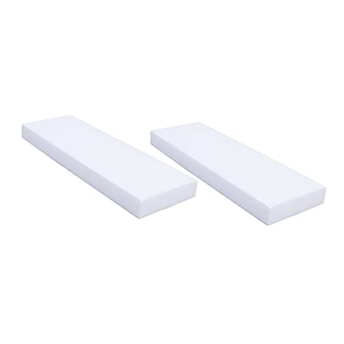 CIMAXIC 6 Stück Selbstgemacht Blöcke 30X15X2,5cm Kuchenform Block für Fondant Bastelarbeiten und Tortendekoration Weißer Embryo Modellblock für Kreative Projekte von CIMAXIC