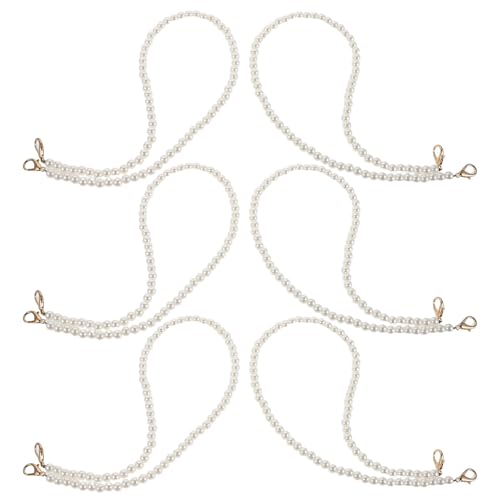 CIMAXIC 6-teiliges Taschenketten-Verlängerungsband: 8 mm Kunststoffperlen-Verlängerungsband – 60 cm Langer Handtaschen-Verlängerungsgürtel für Umhängetaschen CIMAXIC 6-teiliges Taschenketten-Verlängerungsband: 8 mm Kunststoffperlen-Verlängerungsband – 60 cm Langer Handtaschen-Verlängerungsgürtel für Umhängetaschen von CIMAXIC