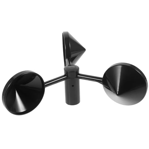 CIMAXIC Anemometer-windbecher Hand-windmesser Windmesser Werkzeug Windmessung Messbecher Für Windgeschwindigkeiten Windanzeiger Muscheln Barometer Winde Windmessteil Windsock Jet Black Abs von CIMAXIC