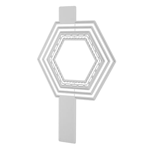 CIMAXIC Scrapbooking-stanzformen Sechseckige Metall-stanzformen Für Die Kartengestaltung Und Prägung von CIMAXIC