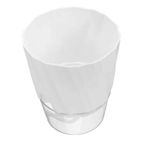 CIMAXIC Blumentopf Aus Kunststoff System Gießkanne Anlage Wasser Wunder- Durchnässt Pflanzen Großer Selbstbewässernder Übertopf Selbstbewässernde Pflanzgefäße Tropfschlauch Plastik Weiß von CIMAXIC