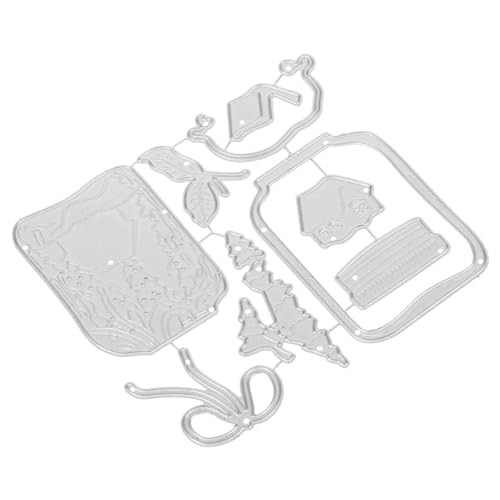 CIMAXIC Dekorative Stanzform Metall-stanzschablone DIY-stanzform Für Kartenherstellung Bastel-DIY-stanzform Tragbare Stanzvorlage Für Fotoalben Und Tagebücher von CIMAXIC