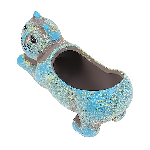 CIMAXIC Katzenfigur Kaktus Übertopf Keramik Blumentopf Sukkulententopf Innenbereich Deko CIMAXIC Katzenfigur Kaktus Übertopf Keramik Blumentopf Sukkulententopf Innenbereich Deko von CIMAXIC
