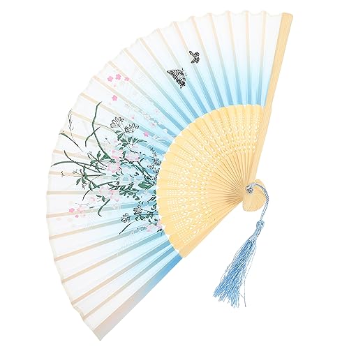 CIMAXIC Faltbarer Tanzfächer im Chinesischen Stil Eleganter für Partys Aufführungen und Dekoration Robustes Design mit Exquisiten Details und Langlebigen Materialien von CIMAXIC