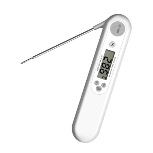 CIMAXIC Faltbares Fleischthermometer aus Hitzebeständigem Digitales Bbq Grill und Küchenthermometer für Präzise Temperaturmessung Beim Kochen Braten Frittieren und Babyflaschen Weiß CIMAXIC Faltbares Fleischthermometer aus Hitzebeständigem Digitales Bbq Grill und Küchenthermometer für Präzise Temperaturmessung Beim Kochen Braten Frittieren und Babyflaschen Weiß von CIMAXIC