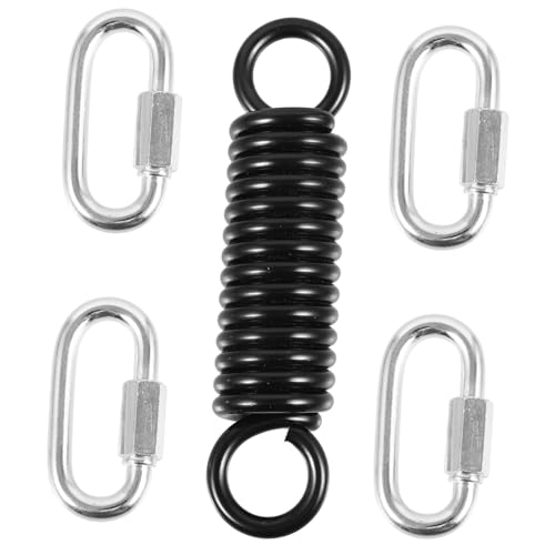 CIMAXIC 1satz Hängesessel Feder Set Für Hängematten Outdoor Swing Heavy-Duty Metall Feder Mit Verbindungsringen Dreh Schockabsorbierend Für Garten Balkon von CIMAXIC