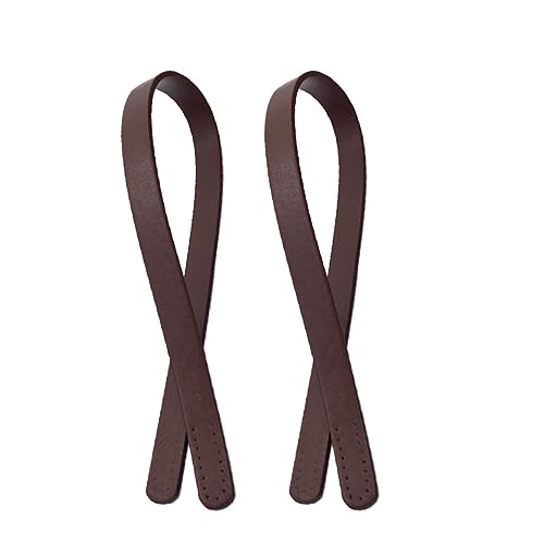 CIMAXIC 2 Stück 60 cm Handtaschengriffe Aus Pu-Leder Ersatzgurt Für Tragetaschen Poröses Handstich-Design Für Damen Taschengurt Für Handtaschen von CIMAXIC