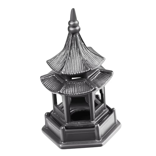 CIMAXIC Traditionelle Architektur Sechseckigen Pavilion Statue Desktop Decor Aquarium Ornament Friedliche von CIMAXIC
