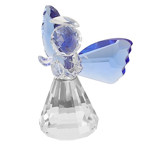 CIMAXIC Kristallengel Figur Groß Deko Für Schreibtisch Heimskulptur Gartendekoration Engelstatue Gedenkstatue Heimdekoration von CIMAXIC
