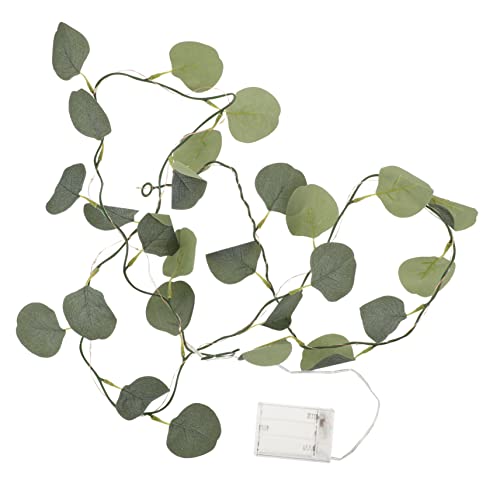 CIMAXIC Eukalyptus Lichterkette Mit 20 LED Kunstblättern Dekorative Lichterkette Für Schlafzimmer Und Innenräume Ideales Licht Für Feierlichkeiten Und Entspannende Atmosphäre CIMAXIC Eukalyptus Lichterkette Mit 20 LED Kunstblättern Dekorative Lichterkette Für Schlafzimmer Und Innenräume Ideales Licht Für Feierlichkeiten Und Entspannende Atmosphäre von CIMAXIC