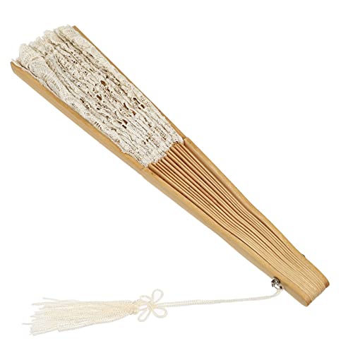 CIMAXIC Lace Fächer für Hochzeiten Eleganter Dekorativer Spitzenfächer Vielseitig Einsetzbar als Fotorequisiten und Sommerbegleiter Praktische und Stilvolle Fächer für Ihre Festlichen von CIMAXIC