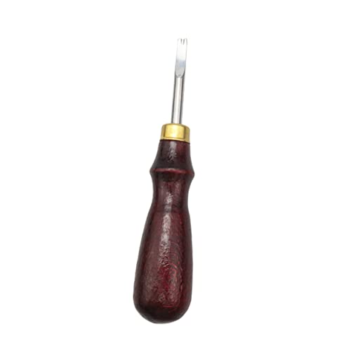 CIMAXIC Leder-abschräger 1-2 Mm Lederschneider Mit Holzgriff Werkzeug Für Schneiden Und Abschrägen Im Lederhandwerk von CIMAXIC